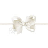 Beyond Creations Medium Grosgrain Bow on Baby Headband