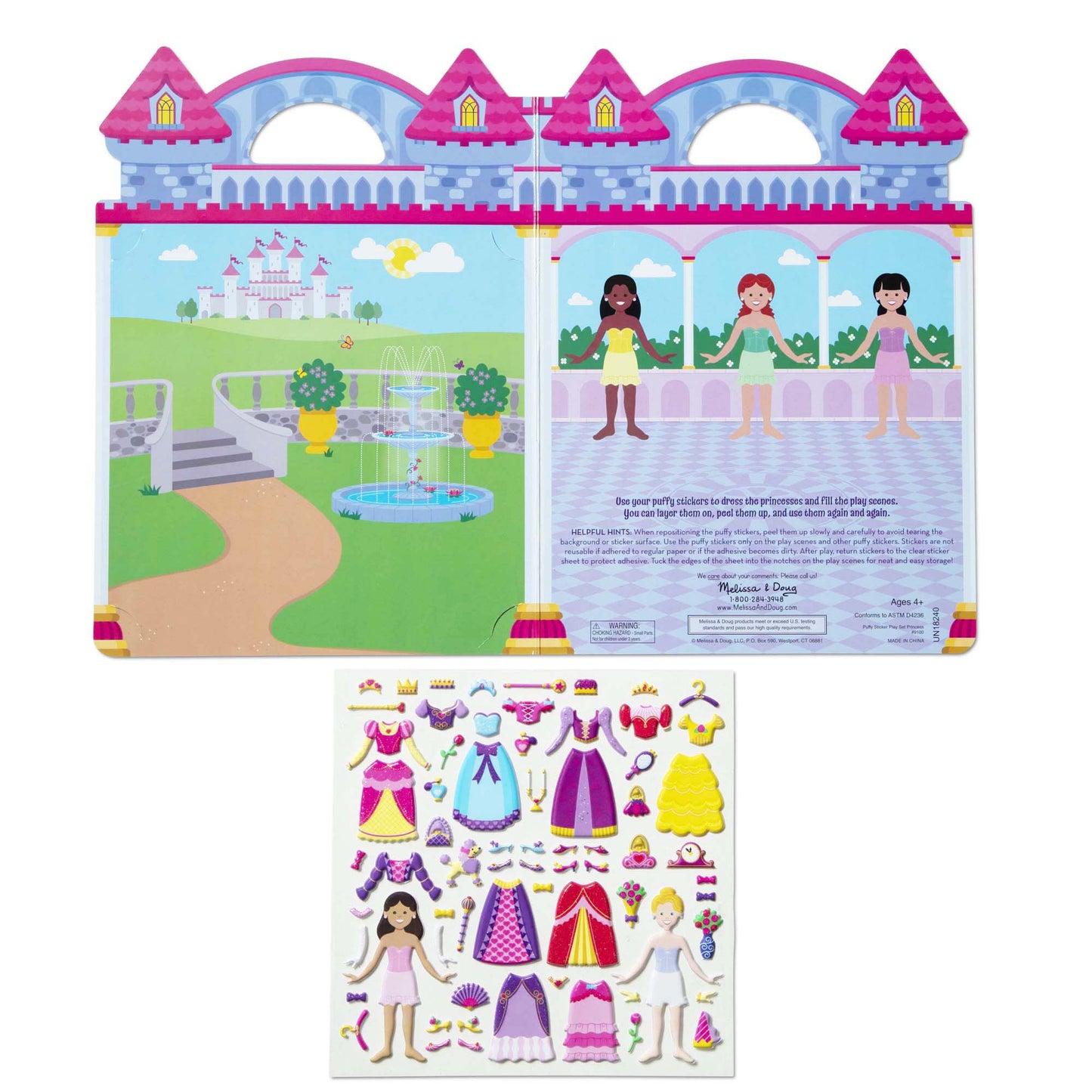 Puffy Stickers Play Set: Princess