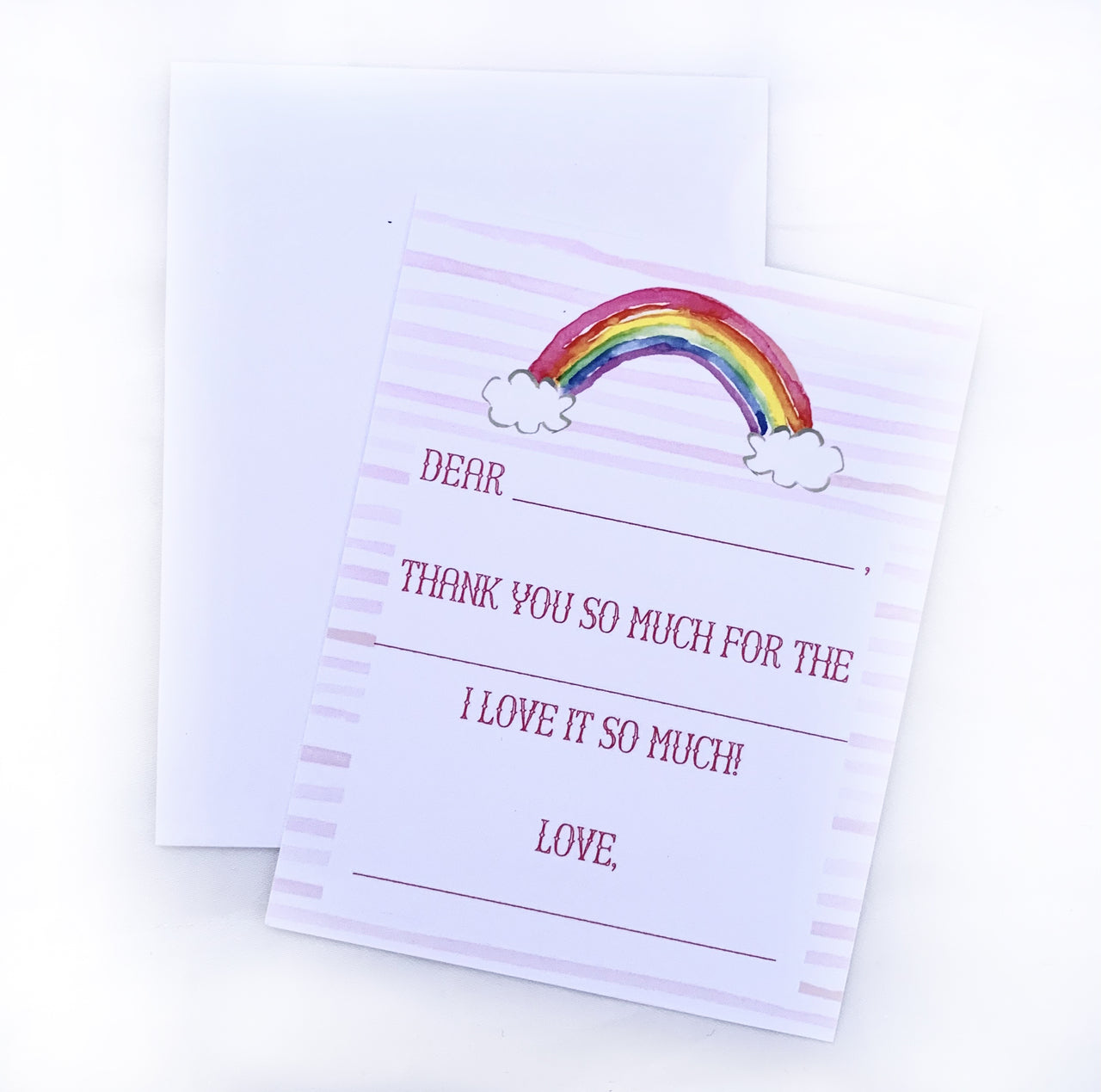 Rainbow Thank You Notecards