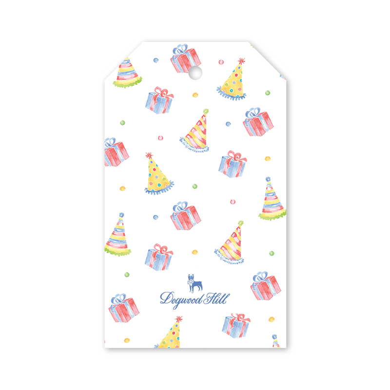 Dogwood Hill Party Confetti Hat Gift Tags