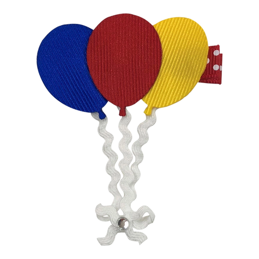 Primary Color Balloons Hair Clip
