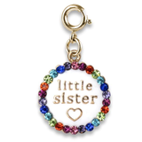 Gold Little Sister Charm made by CHARM IT!