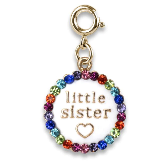 Gold Little Sister Charm made by CHARM IT!
