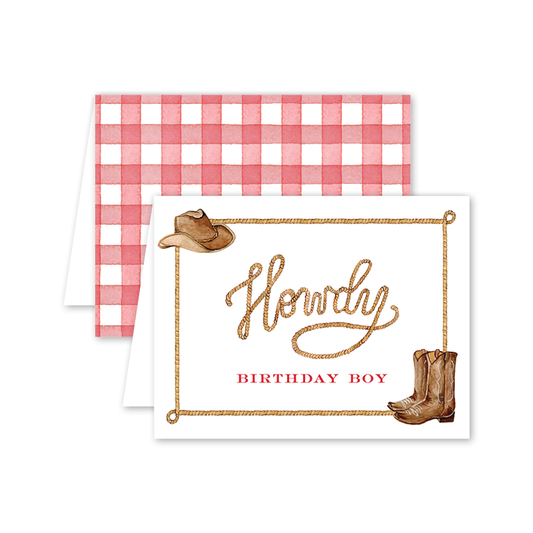 Howdy Birthday Boy Card