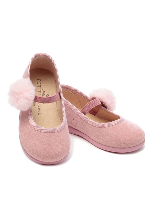 The Delphine Slipper in Antique Rose -- Made by Petite Plume available at Jojo Mommy Dallas Children's Boutique
