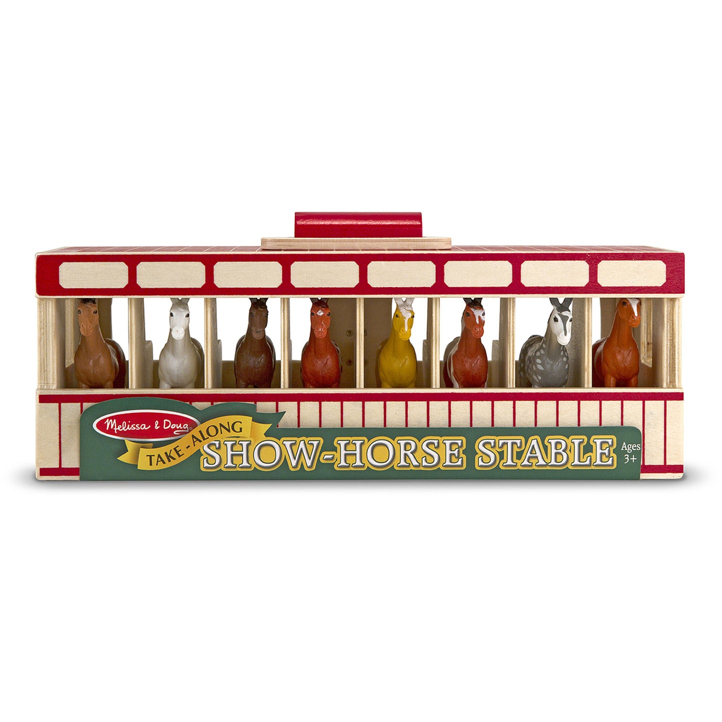 Melissa & Doug Take-Along Show-Horse Stable Play Set