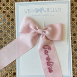 winn and william name hair bow 