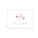 Dogwood Hill Rattle and Pink Bow Card