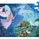 The Fairy & the Unicorn Silhouette Puzzle Djeco