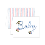 Dogwood Hill Ribbons and Roses Card for Baby