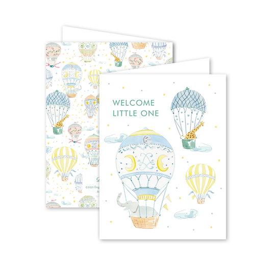 Balloon Festival "Welcome Little One" Card