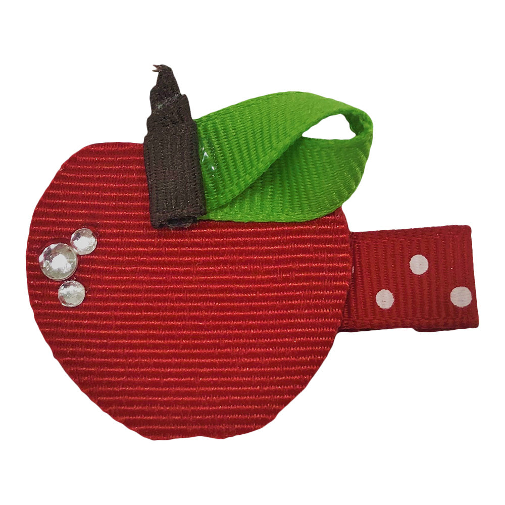 Bows For Belles Apple Hair Clip