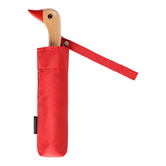 Original Duckhead Compact Eco-Friendly Wind Resistant Umbrella - Red