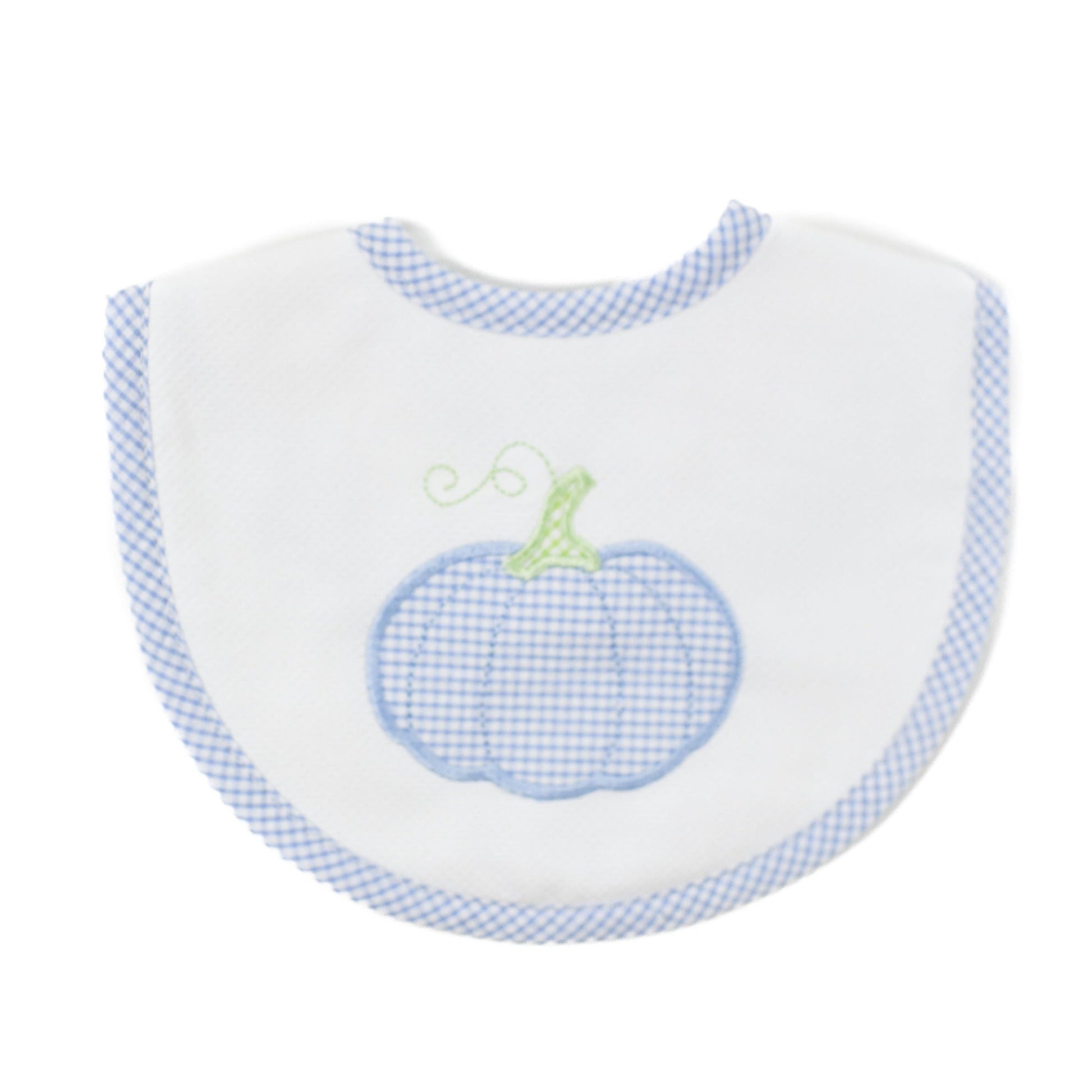 3 Marthas Blue Pumpkin Bib at JoJO Mommy Dallas