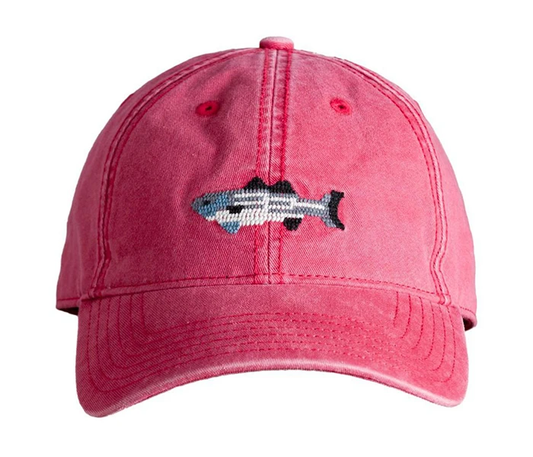 Needlepoint Striped Bass Hat