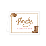 Howdy Birthday Boy Card
