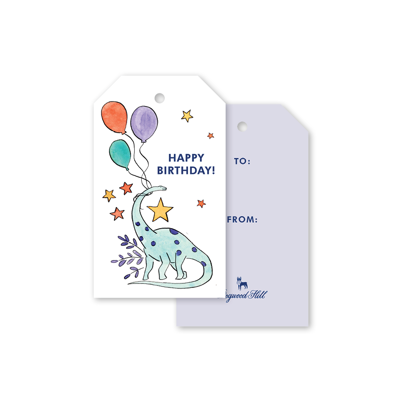 Dinosaur Galaxy Gift Tags Happy Birthday Dogwood Hill