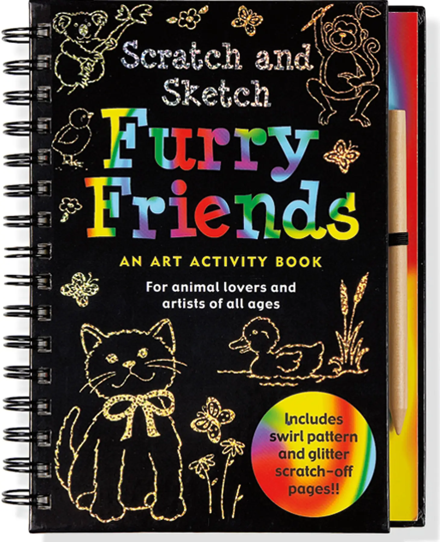 Cat Sketchbook for Kids ages 4-8 Blank Paper for Drawing.
