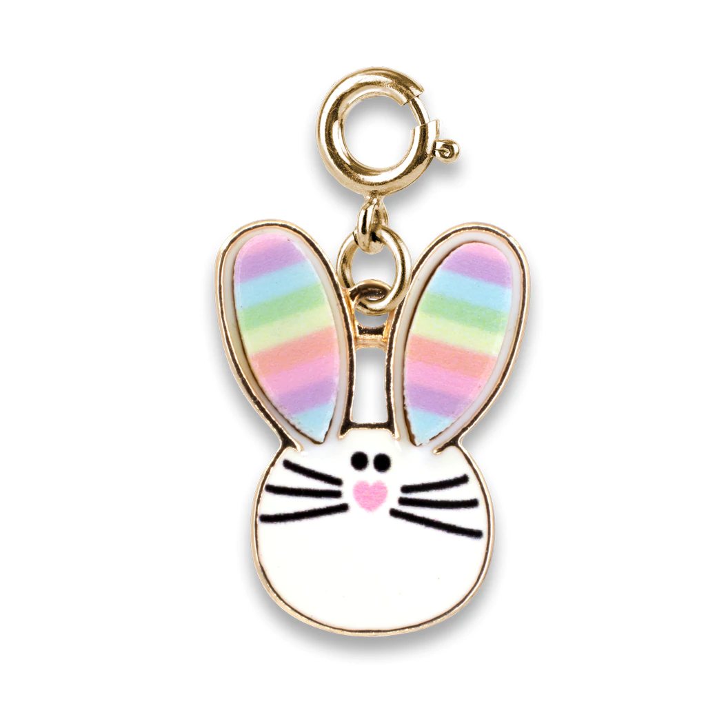 Gold Rainbow Bunny Charm Easter CHARM IT!