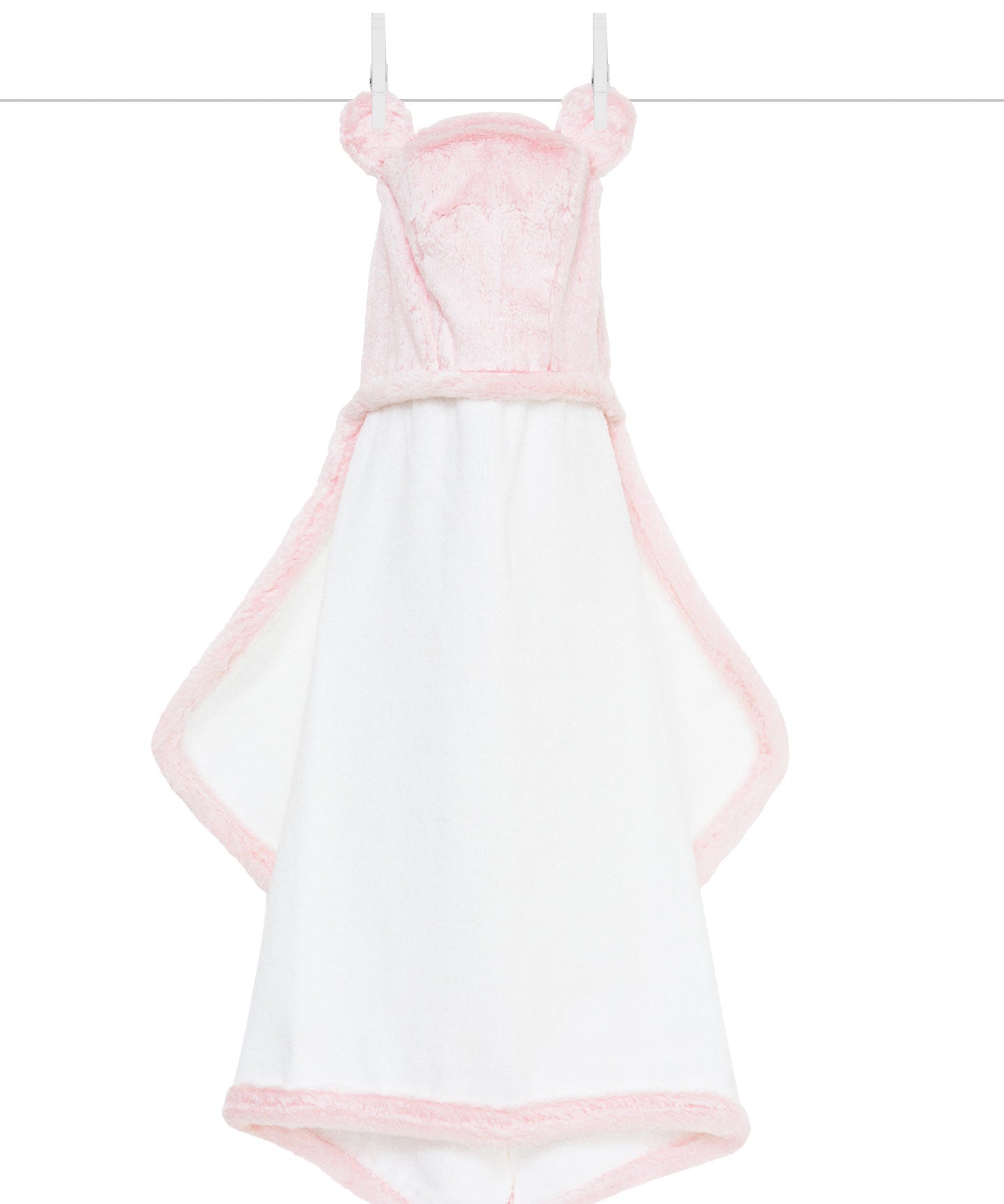 Little Giraffe Pink Baby Luxe Hooded Towel