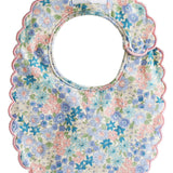 Alimrose Scallop Bib - Liberty Blue