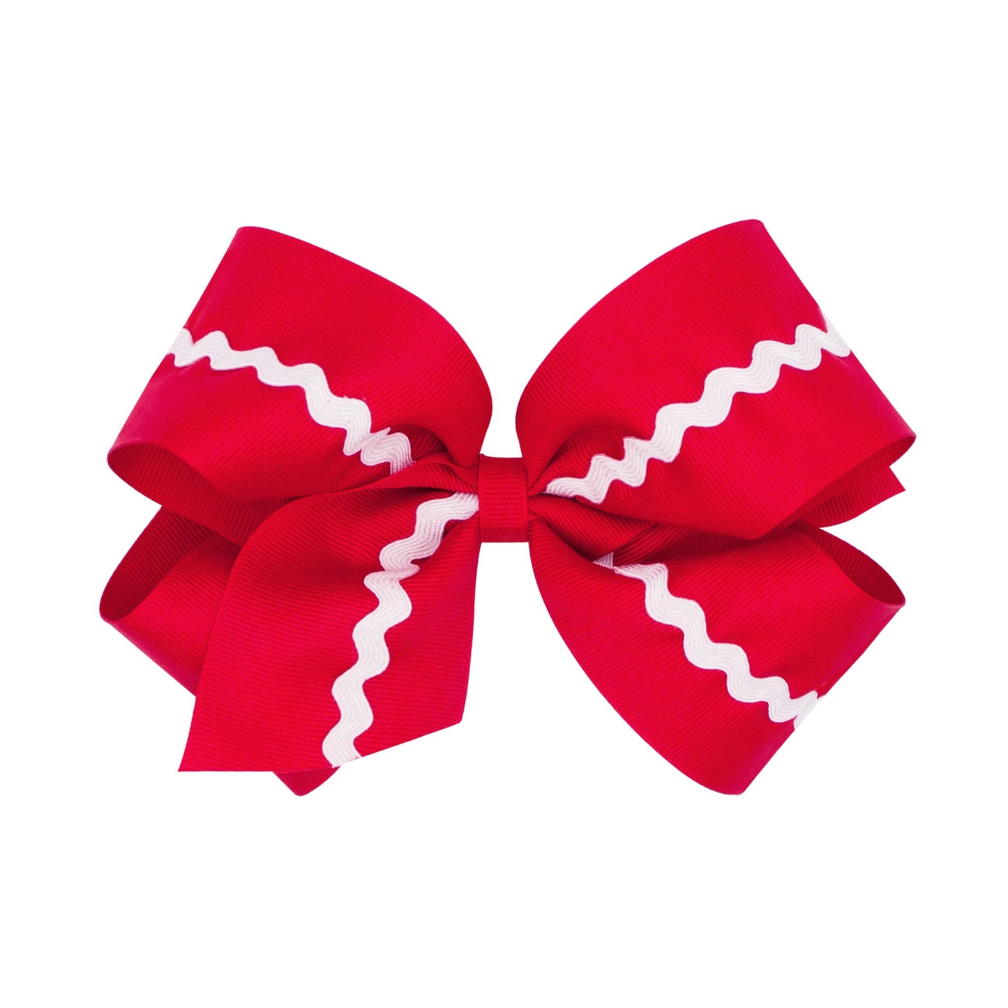 Wee Ones Red Ric Rac Hair Bow