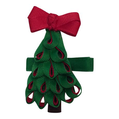 Christmas Tree Inlay Hair Clip Bows For Belles Jojo Mommy Dallas