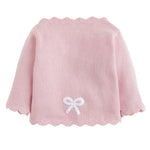 Pink sweater with white Bow Little English Dallas