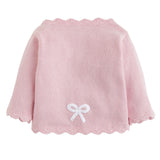 Pink sweater with white Bow Little English Dallas