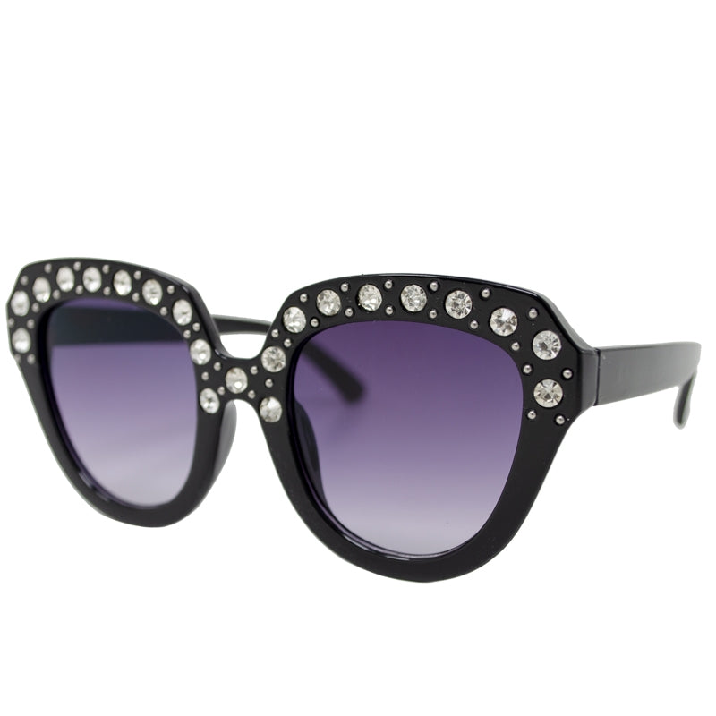 Black Crystal Sunglasses