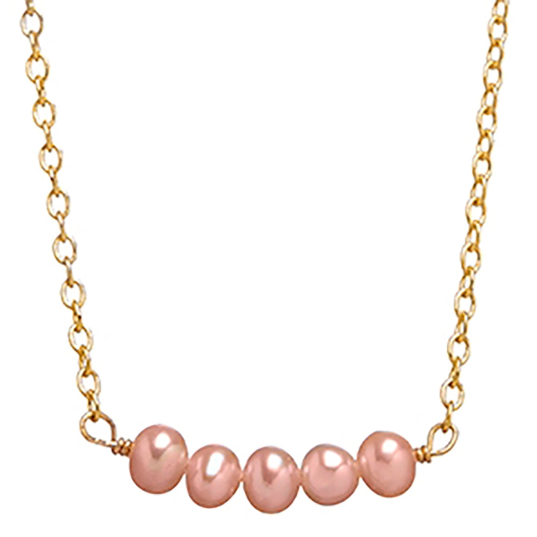 Childs pearl necklace bottle blond
