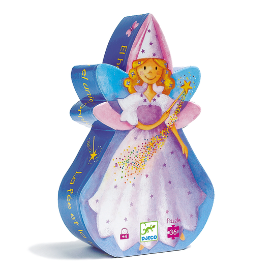 Djeco The Fairy & the Unicorn Silhouette Puzzle