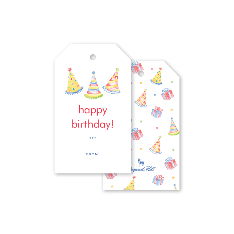 Dogwood Hill Party Confetti Hat Gift Tags