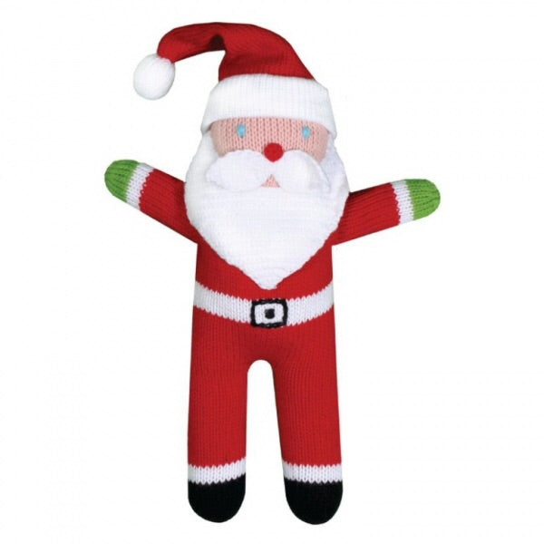 Zubers hand knit santa toy