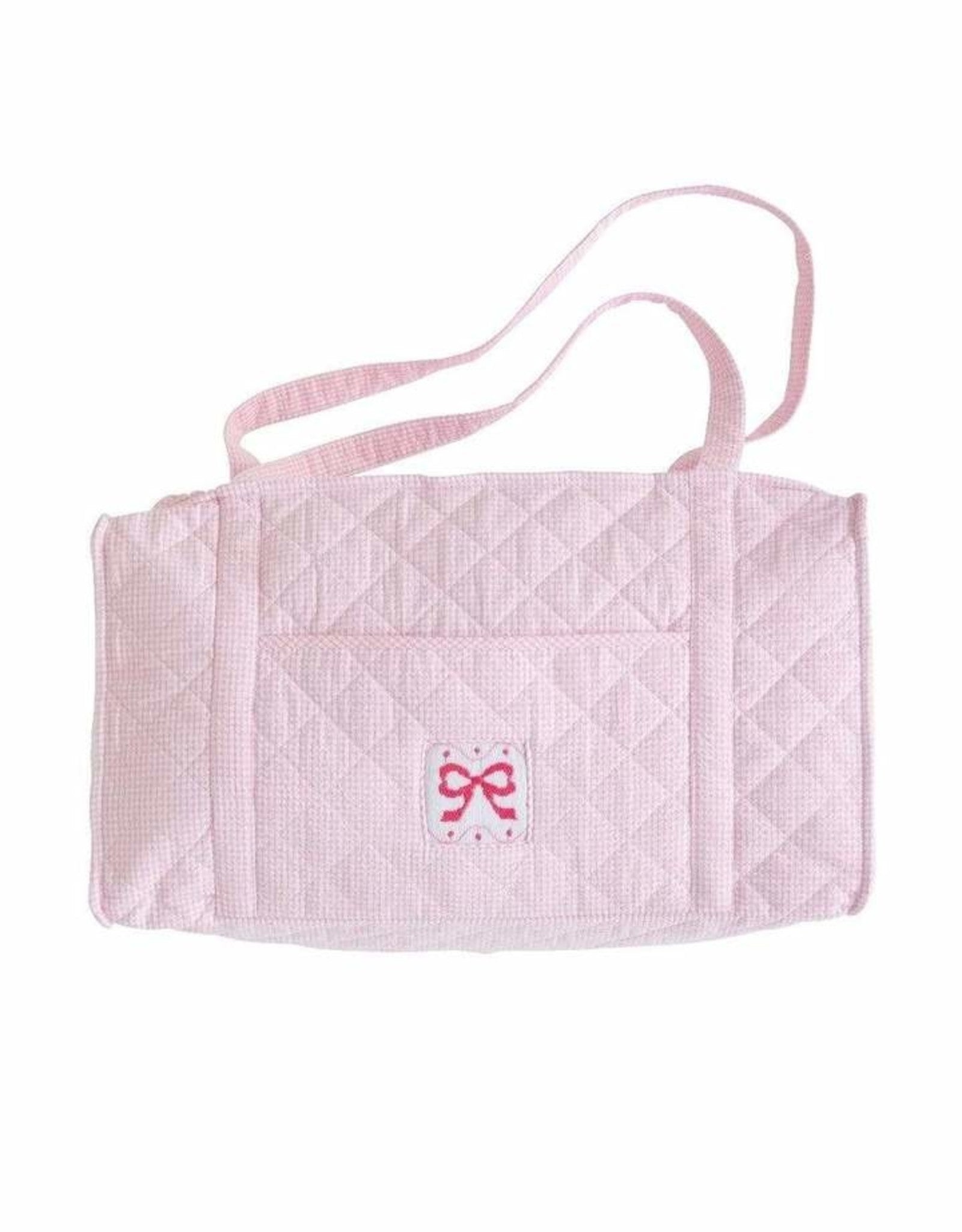 Bow Quilted Luggage Duffle by Little English