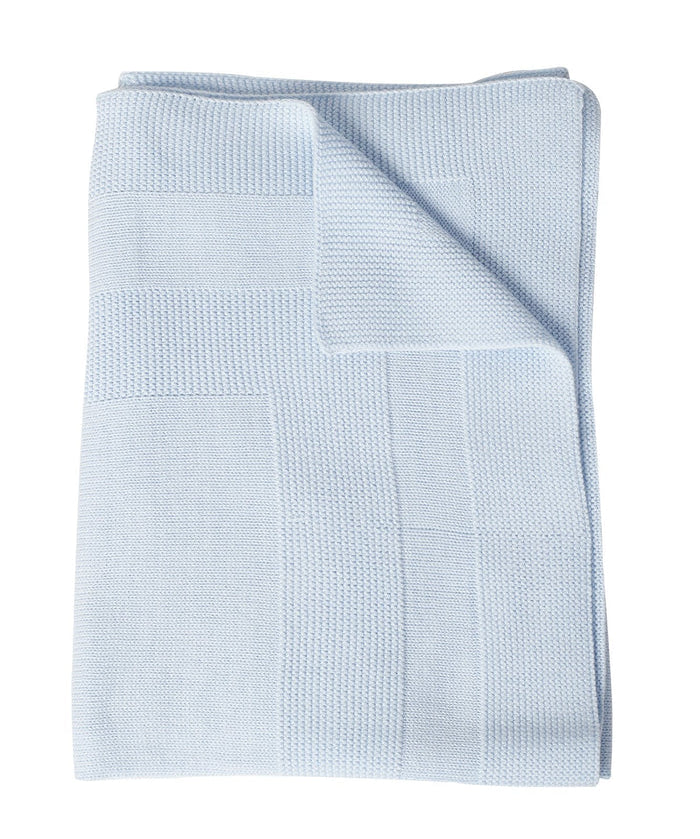 Nellapima Nella Knit Blue Baby Blanket