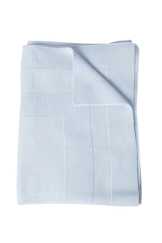 Nellapima Nella Knit Blue Baby Blanket