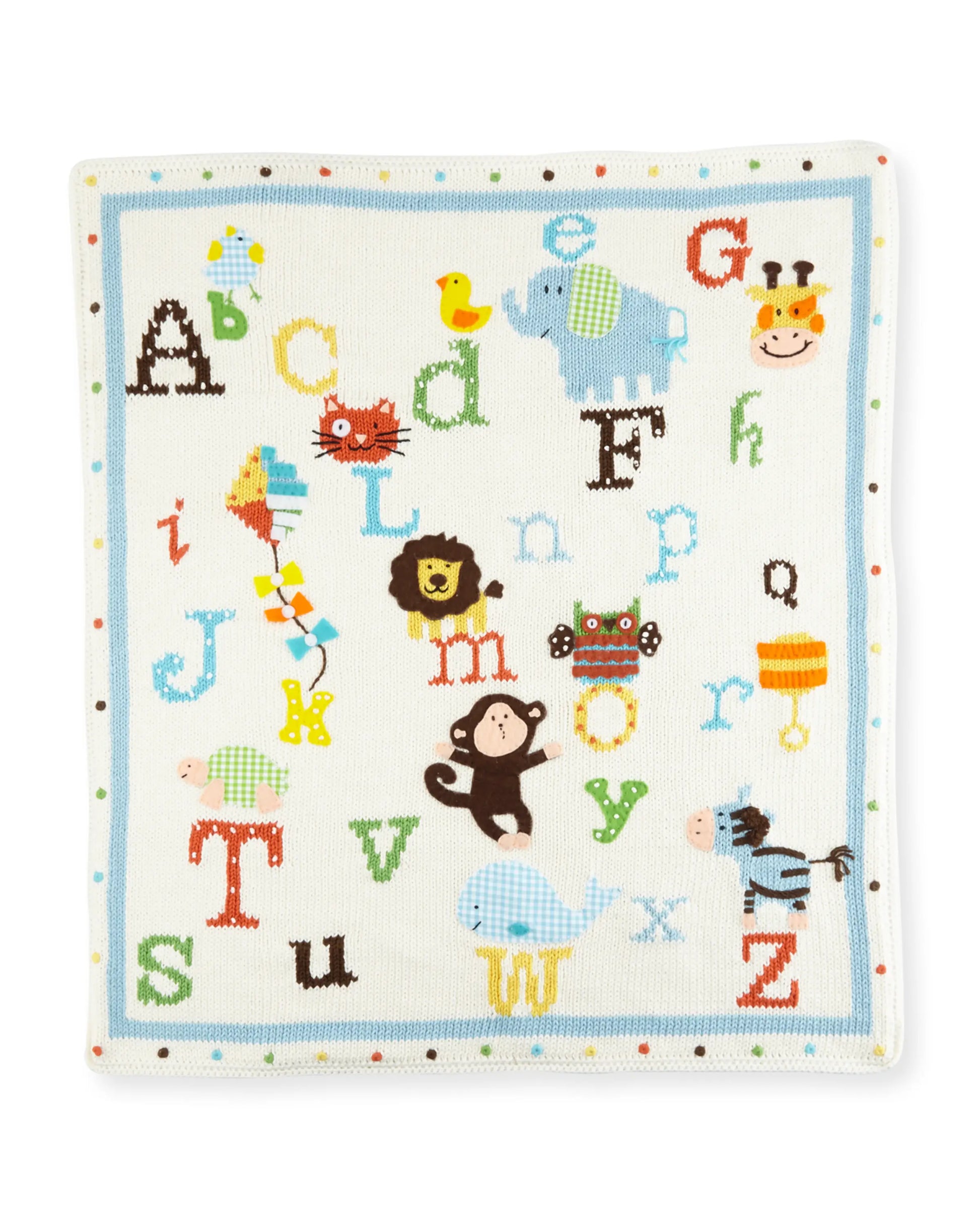 Art Walk Alphabet Soup Baby Blanket