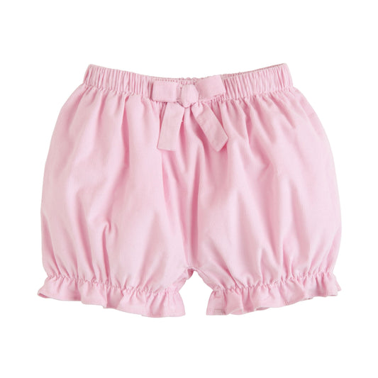 Little English Corduroy Bow Bloomers - Light Pink