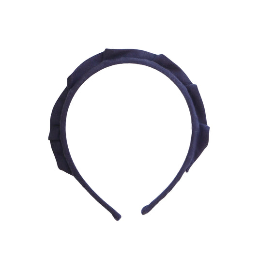 Crown Headband - Navy Blue