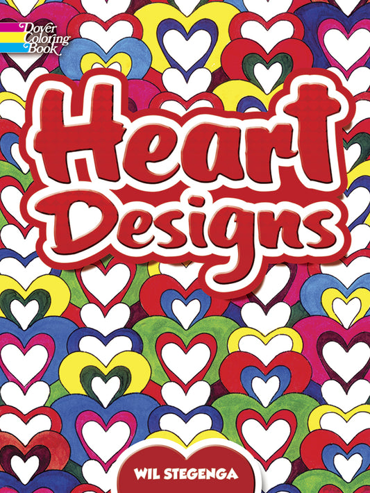 Dover Heart designs coloring book
