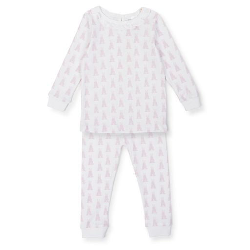 Pink Bunny Tails Ava Pajama Set by Lila and Hayes