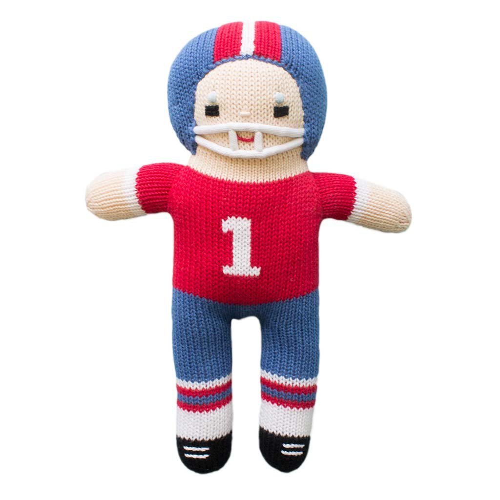 Knit Football Player Toy Zubels
